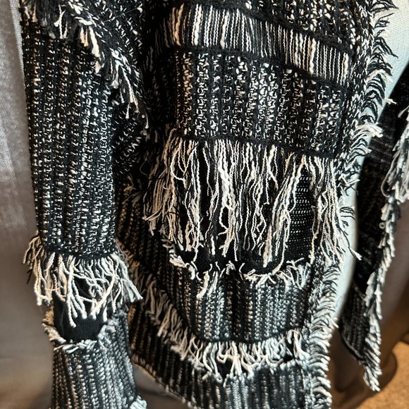 Black and White Chanel Style Blazer Sweater - Picture 10 of 10